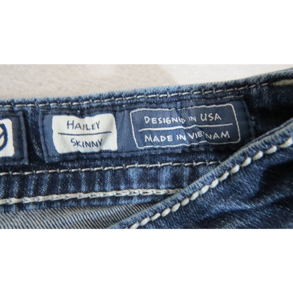 Y2K Miss Me Hailey Skinny Jeans Womens 29 Blue Flap Pocket Bling Stretch Denim - Picture 9 of 13